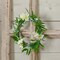 7" White Mini Spring Wreath Unlit Floral and Foliage Door or Wall Accent